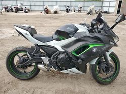 Salvage motorcycles for sale at Elgin, IL auction: 2022 Kawasaki EX650 N