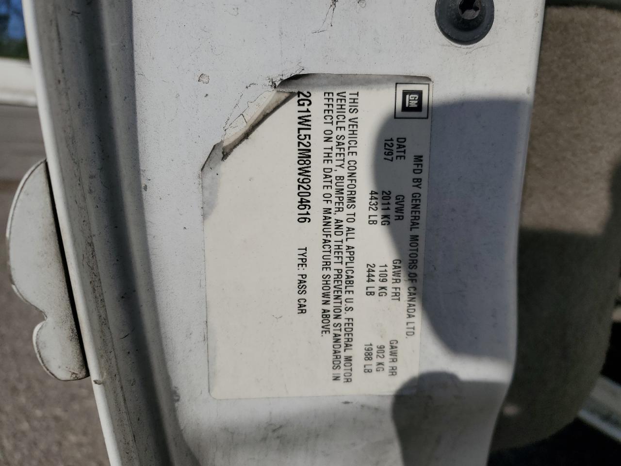 1998 Chevrolet Lumina Base