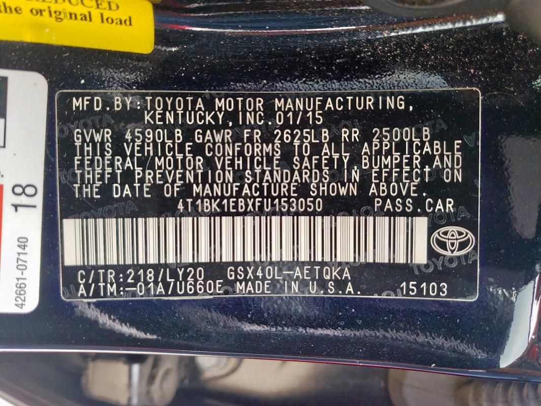 2015 Toyota Avalon XLE