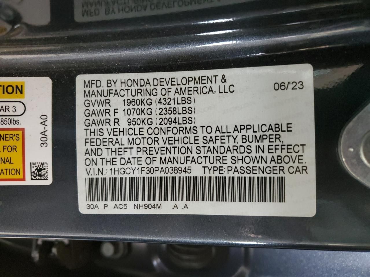 2023 Honda Accord ex