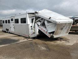 Salvage trucks for sale at Moraine, OH auction: 2025 4 Star 2025 4 Star Livestock Trailer