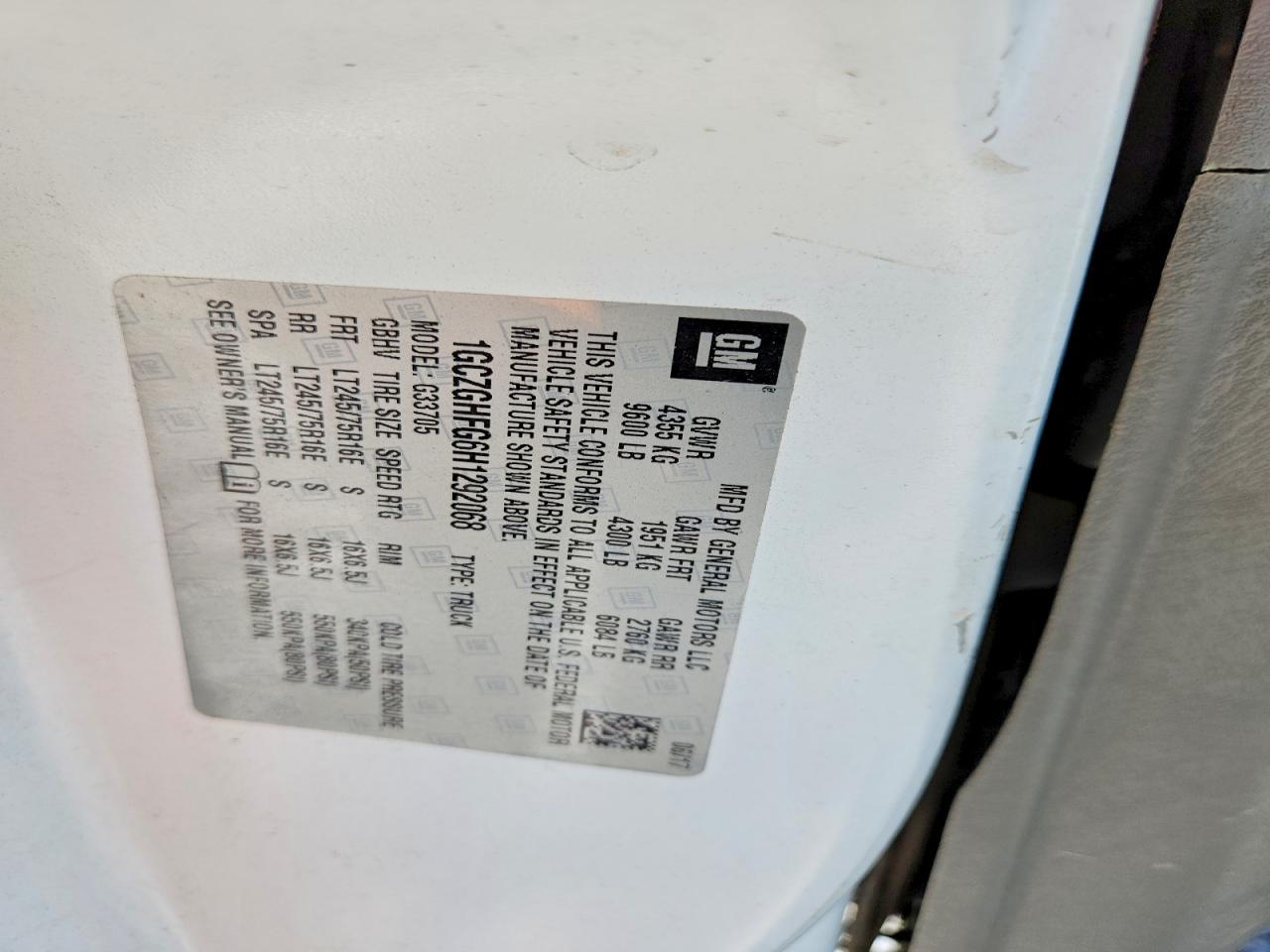 2017 Chevrolet Express 3500 Cargo Delivery Van