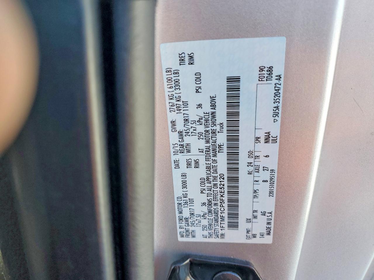 2015 Ford F150
