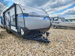 Salvage trucks for sale at Ebensburg, PA auction: 2023 Heartland Pioneer Camper