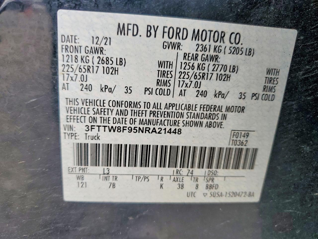 2022 Ford Maverick XL