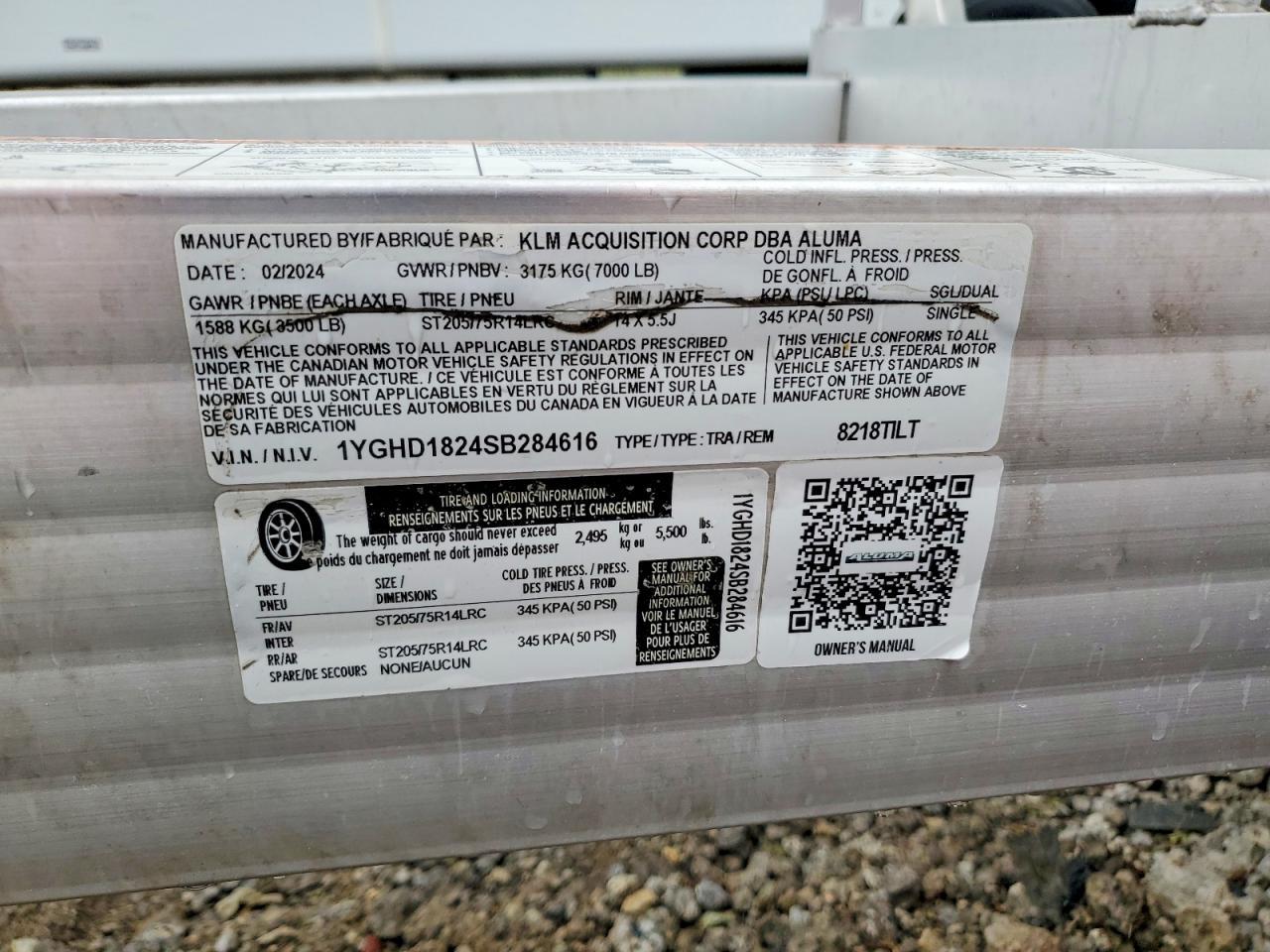 2025 Axps - Aluma 2025 Aluma 8218TILT Utility Trailer