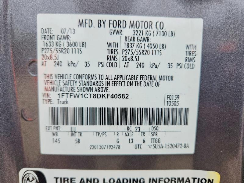 2013 Ford F150 Supercrew