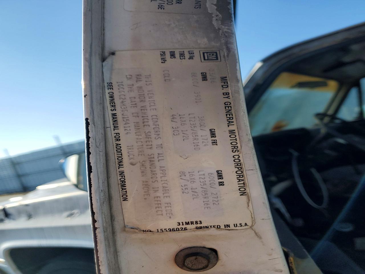 1986 Chevrolet C20