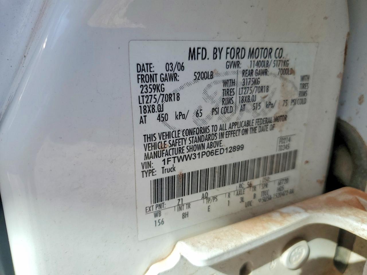 2006 Ford F350 SRW Super Duty