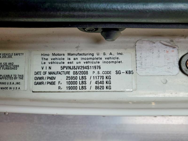 2009 Hino 258 268