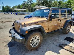 Jeep Wrangler salvage cars for sale: 2015 Jeep Wrangler Unlimited Rubicon