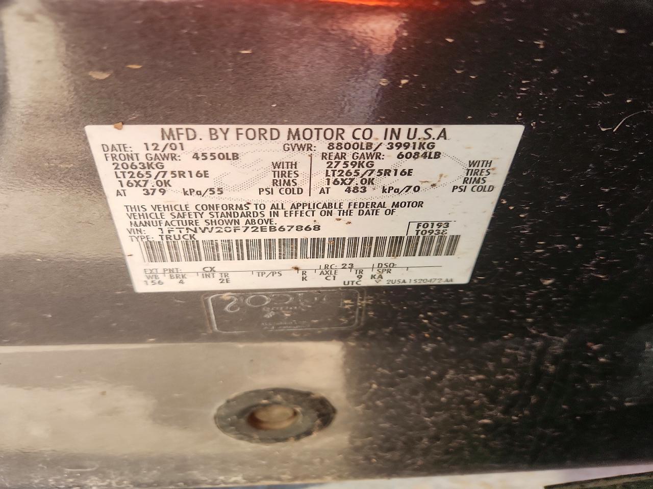 2002 Ford F250 Super Duty