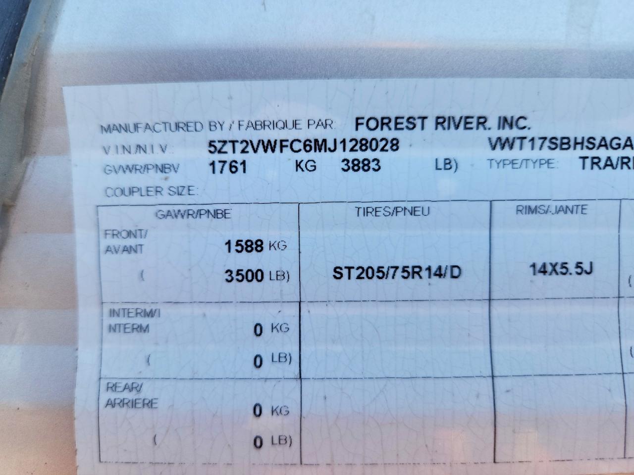 2021 Foresriver 2021 Forest River Viking Camper
