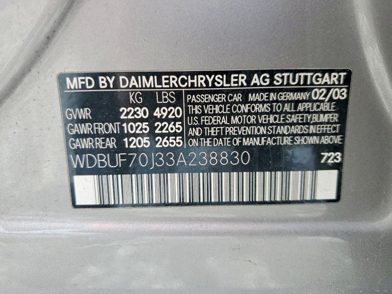 2003 Mercedes-Benz E 500