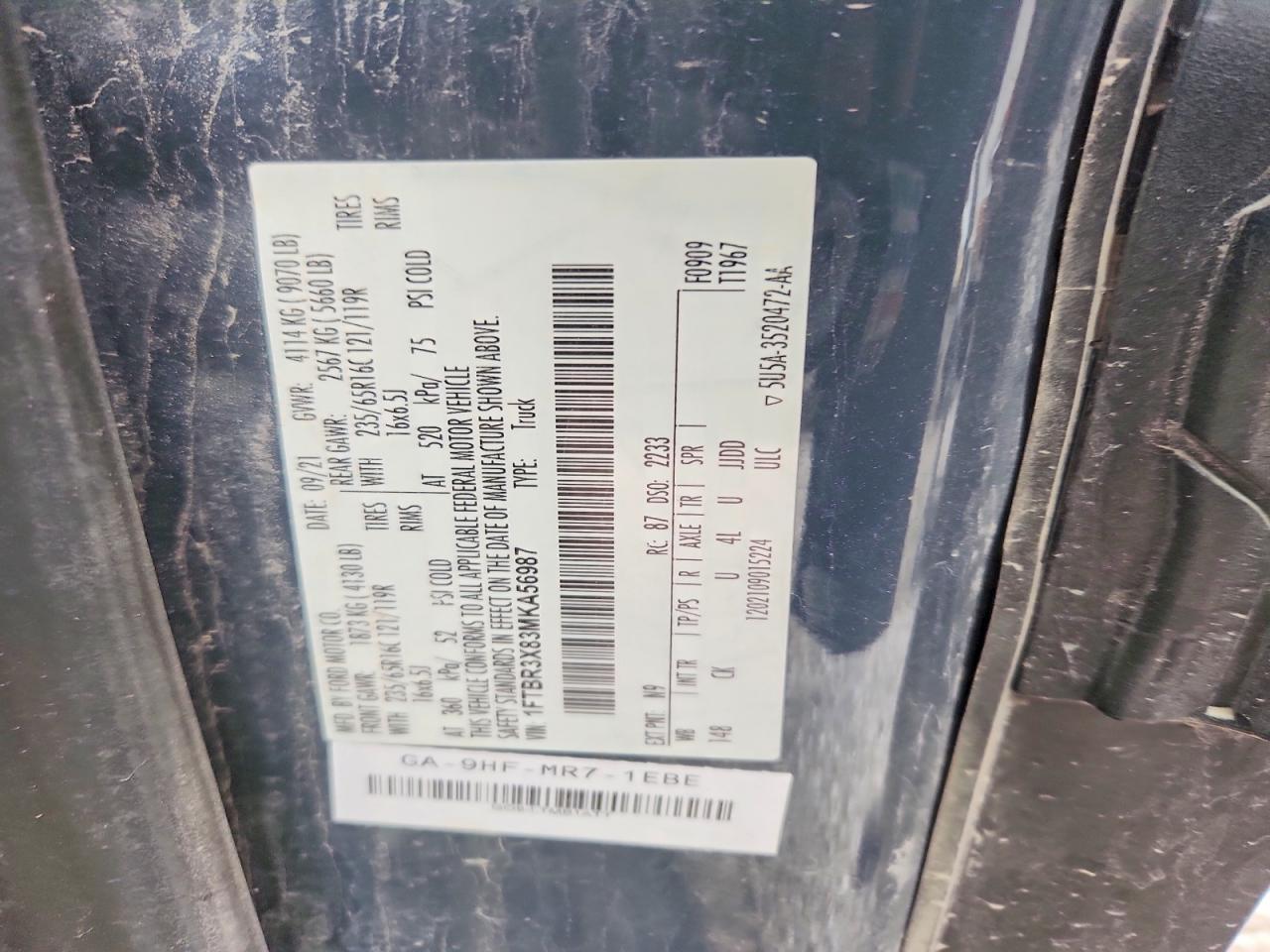 2021 Ford Transit T-250