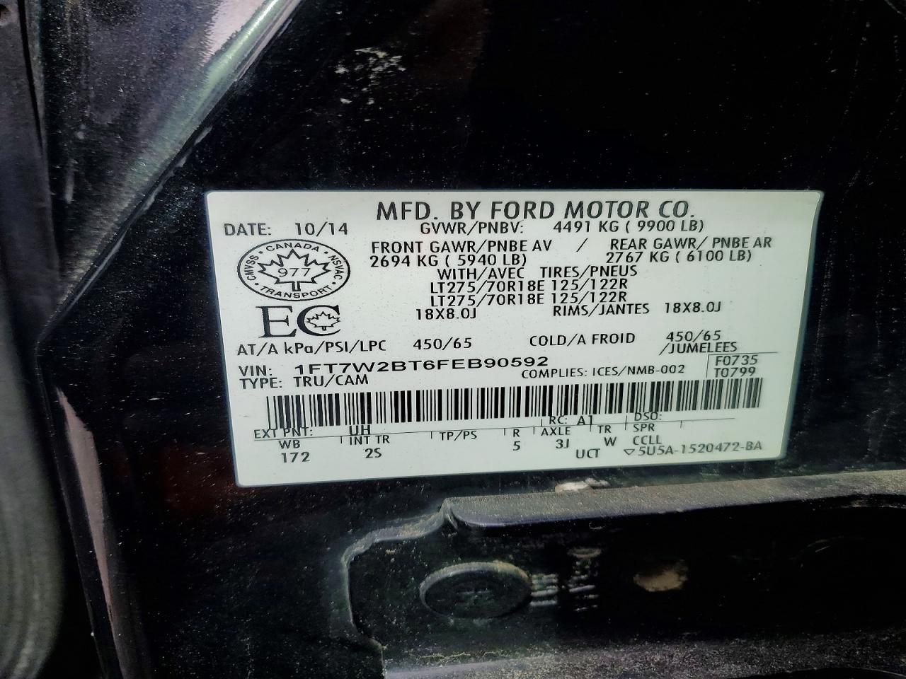2015 Ford F250 Super Duty