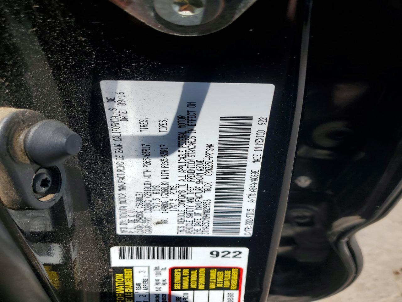 2017 Toyota Tacoma TRD Sport
