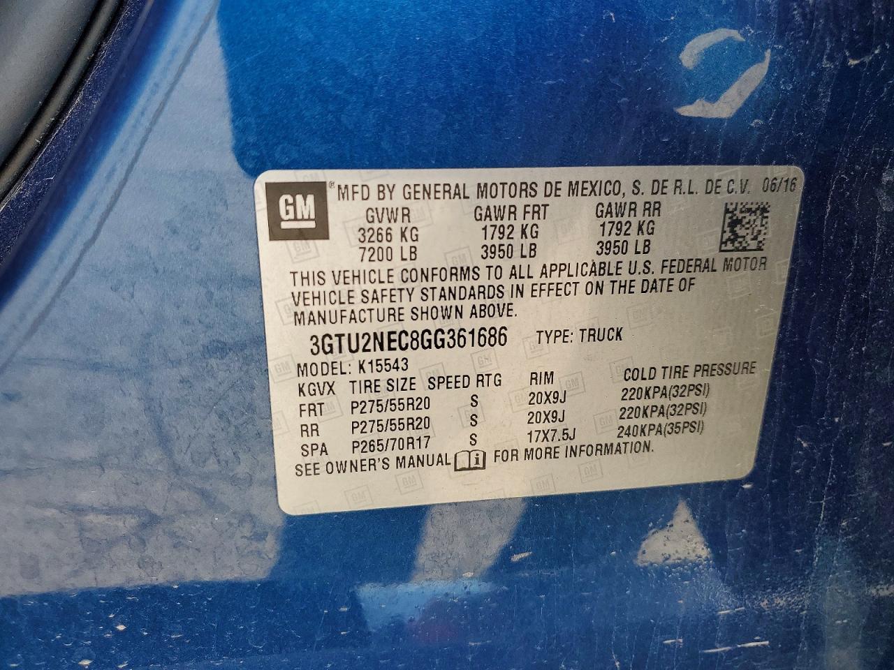 2016 GMC Sierra K1500 SLT