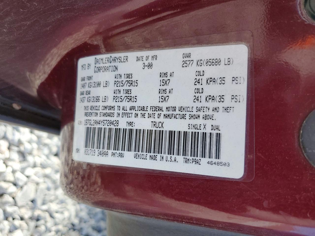 2000 Dodge Dakota Quattro