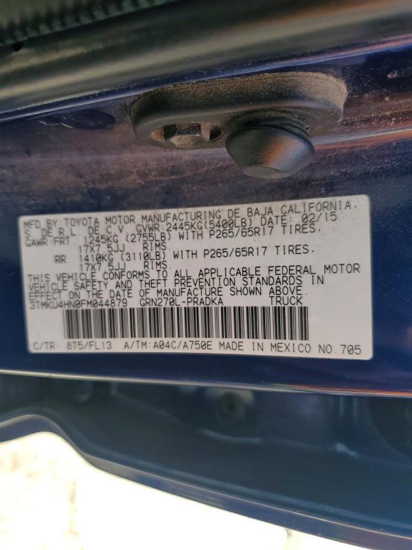 2015 Toyota Tacoma Double Cab Prerunner Long BED