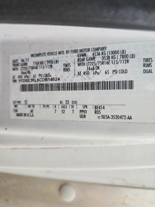 2012 Ford E350 BOX Truck