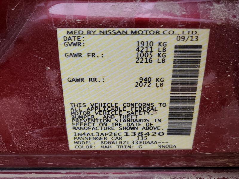 2014 Nissan Altima 2.5 s
