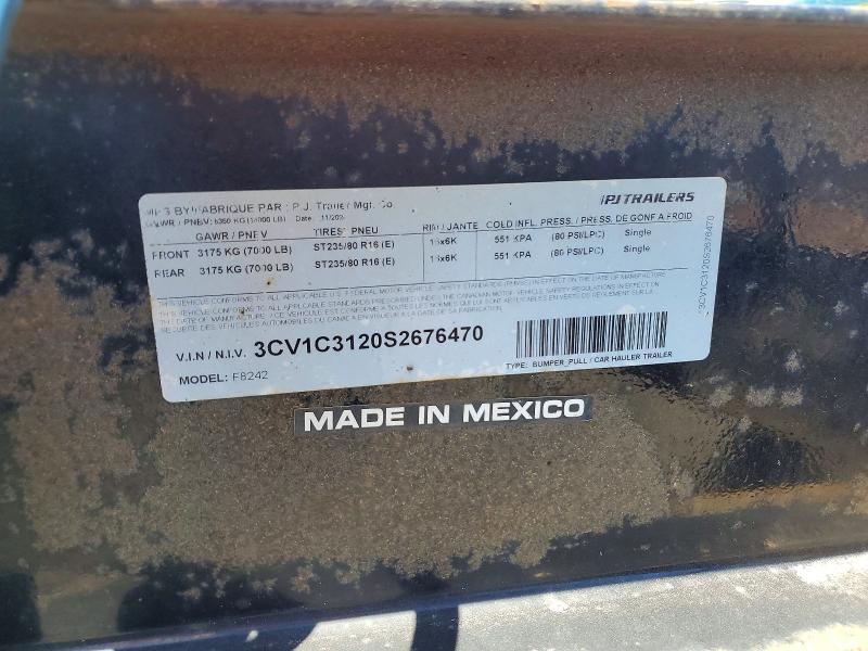 2025 PJ F8242 Equipment Trailer