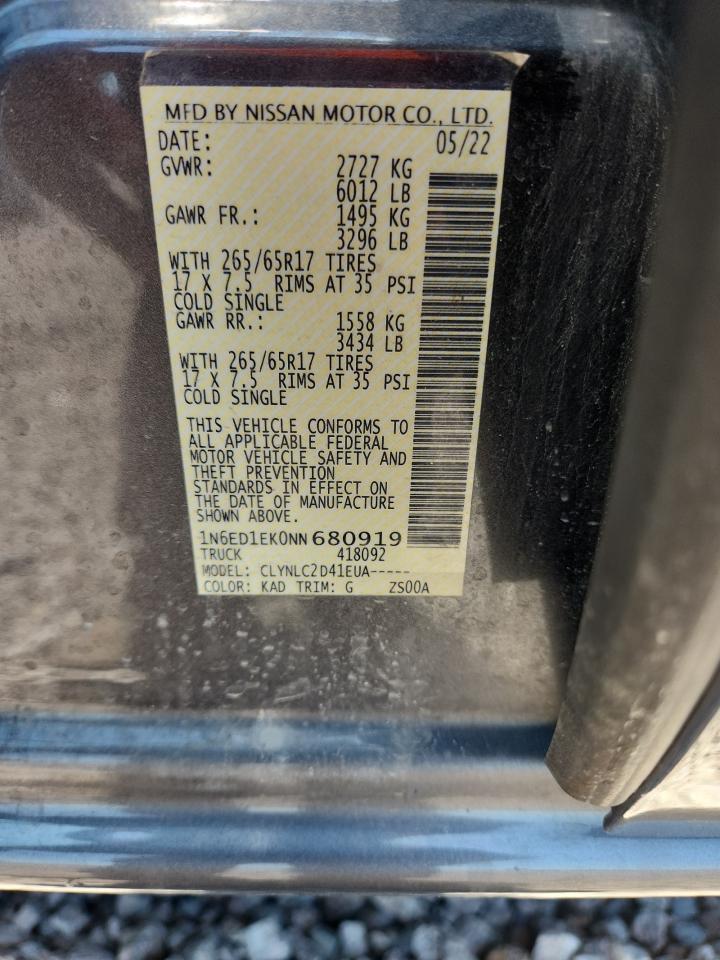 2022 Nissan Frontier SV