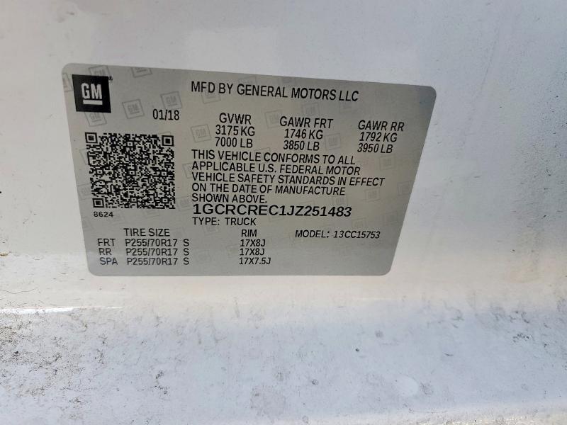 2018 Chevrolet Silverado C1500 LT