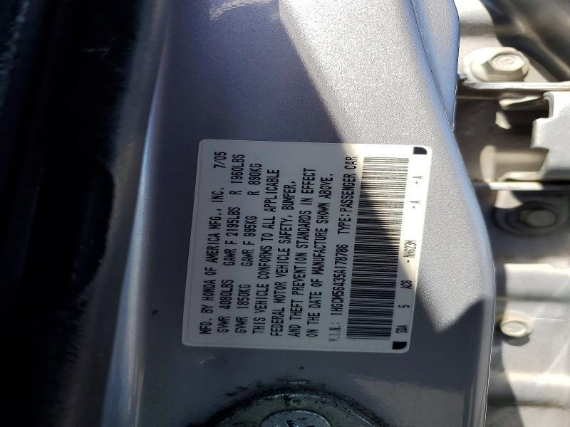 2005 Honda Accord Ex-l-v6