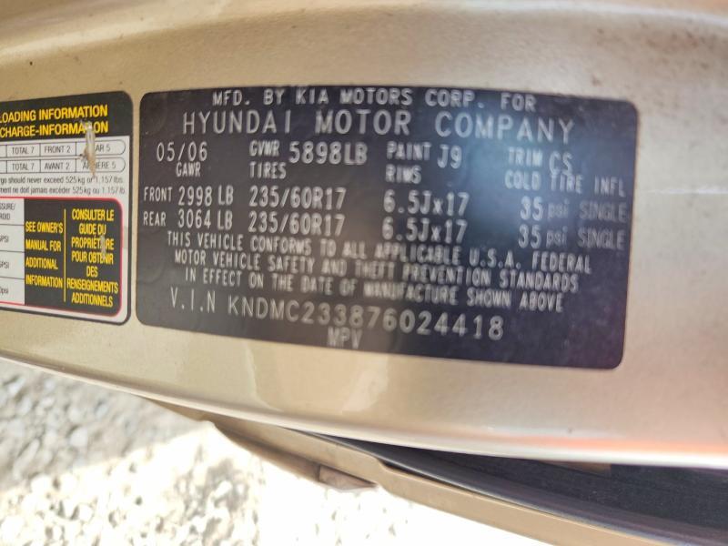 2007 Hyundai Entourage gls