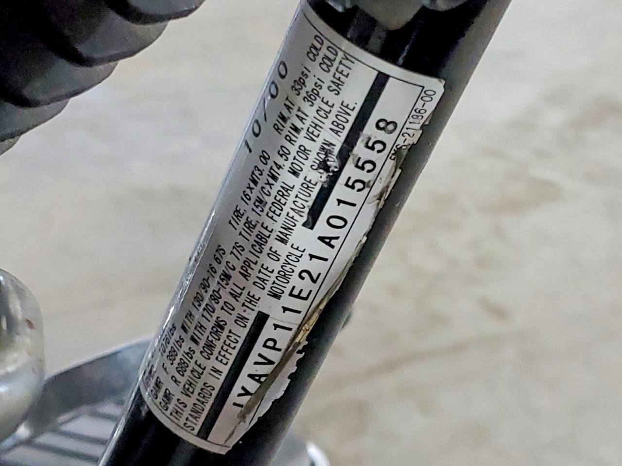 2001 Yama Vstar 1100CC