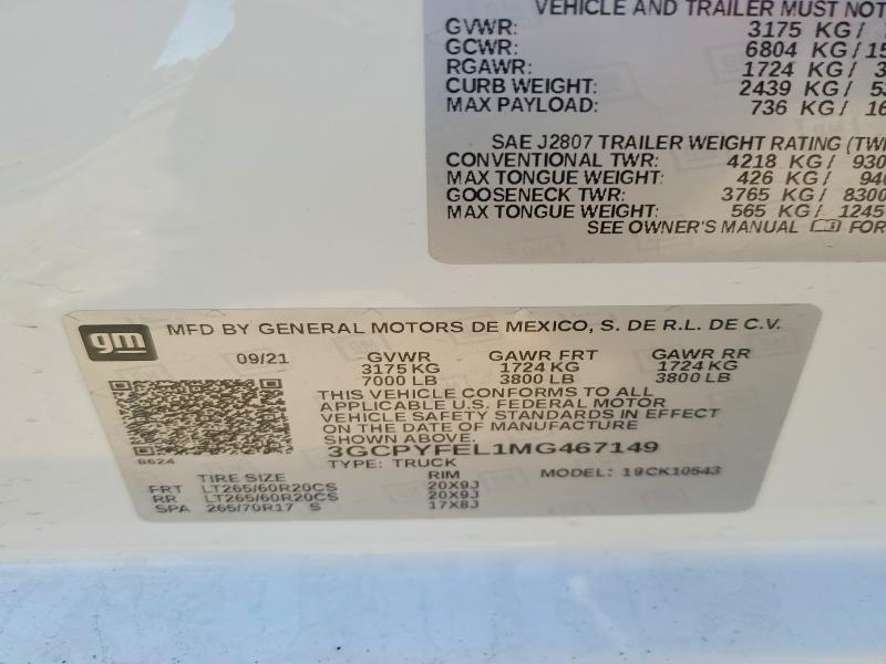2021 Chevrolet Silverado K1500 LT Trail Boss