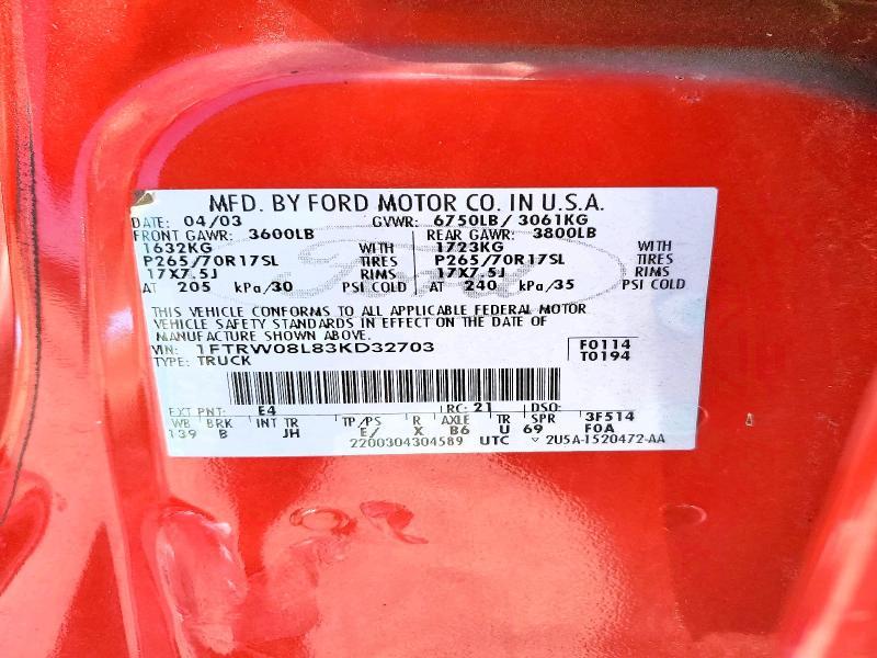 2003 Ford F150 Supercrew