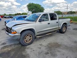 Salvage trucks for sale at Orlando, FL auction: 2004 Dodge Dakota Quad SLT