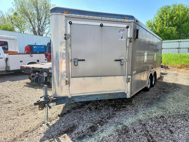 2011 Atlas Fd-228 Enclosed Cargo Snowmobile  Trailer