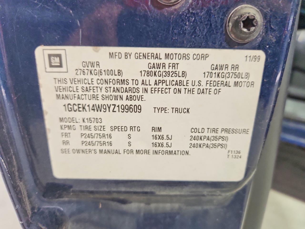 2000 Chevrolet Silverado K1500