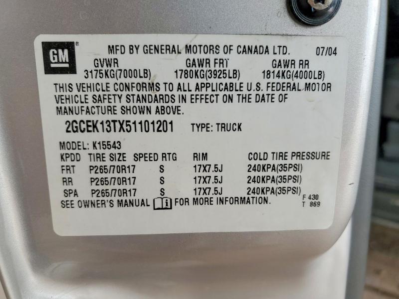 2005 Chevrolet Silverado K1500