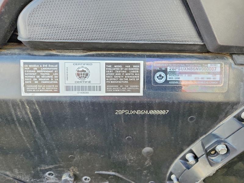 2022 Skidoo Backcountry X 850 E