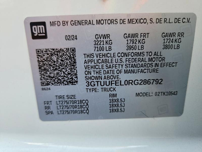 2024 GMC Sierra K1500 AT4X