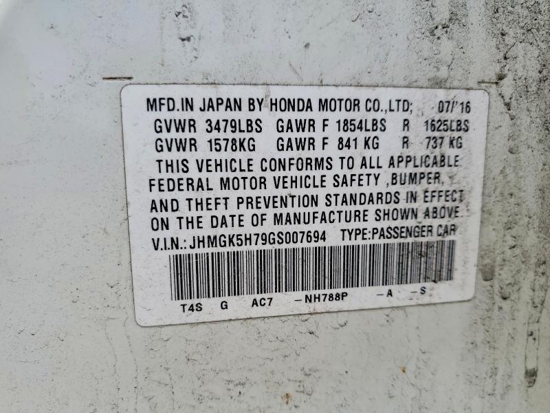 2016 Honda Fit ex