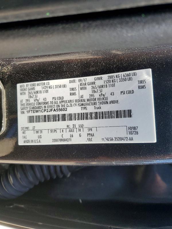 2018 Ford F150 Supercrew