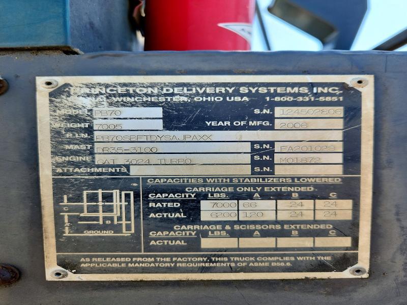 2006 Princeton PB70 Forklift