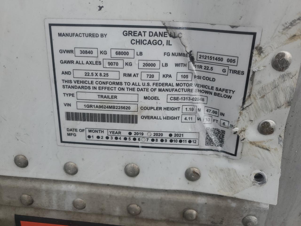 2021 Great Dane 2021 Great Dane CSE-1313-02048 DRY Van Trailer