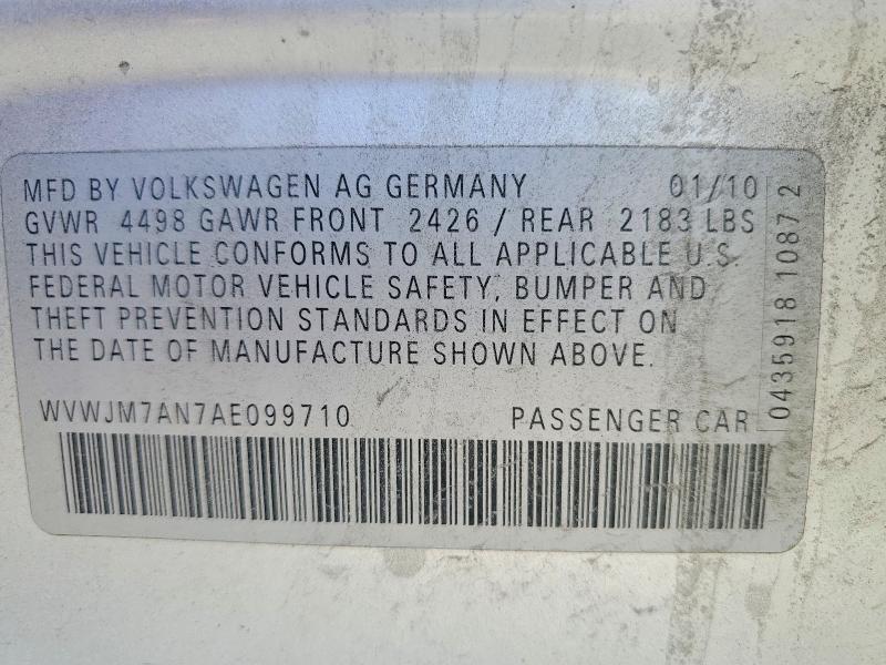 2010 Volkswagen Passat Komfort