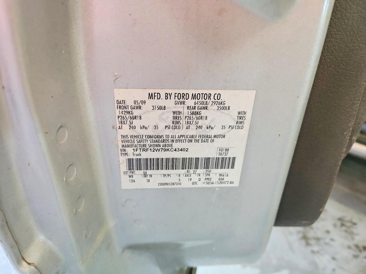 2009 Ford F150