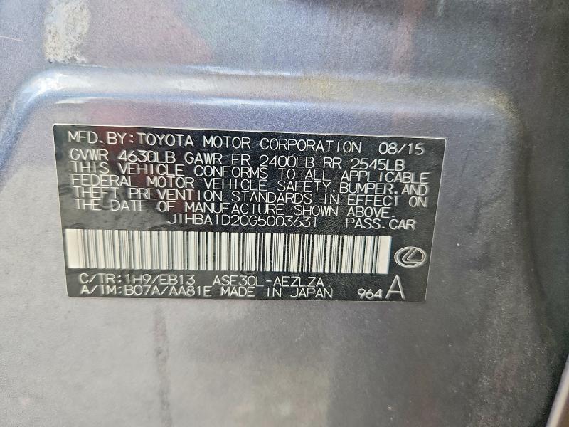 2016 Lexus Is 200t