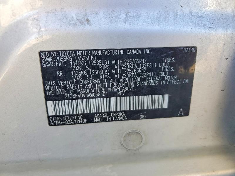 2010 Toyota Rav4 Base