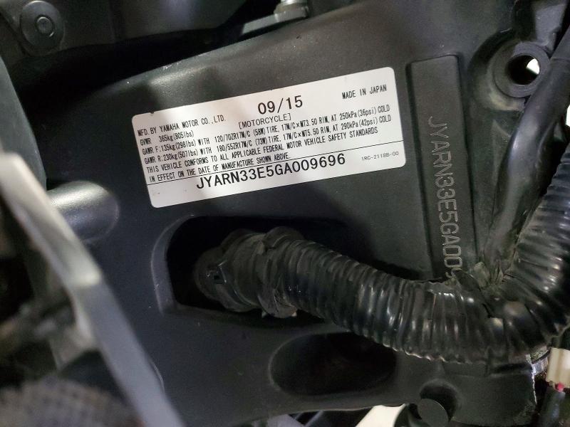 2016 Yamaha FZ09 C
