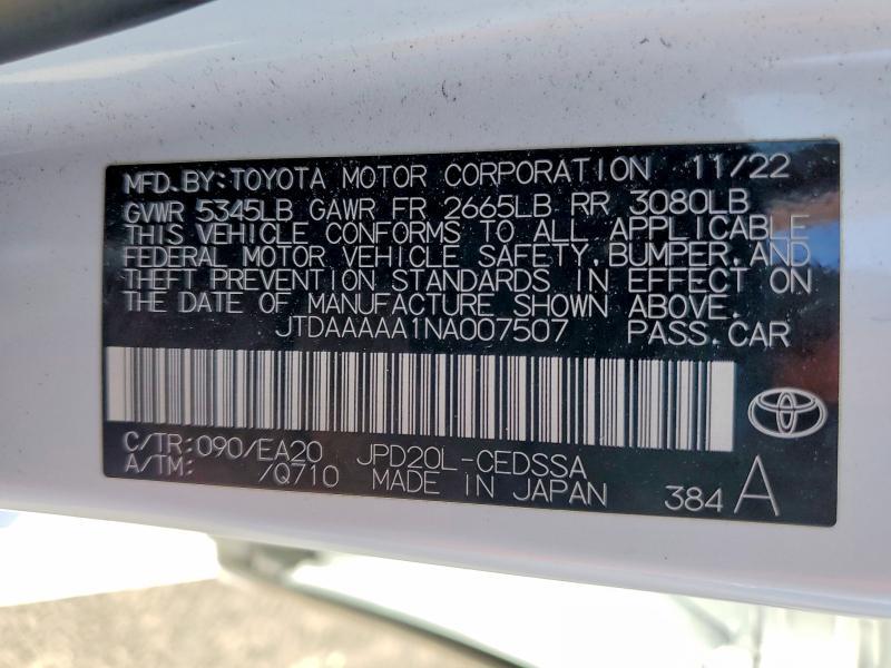 2022 Toyota Mirai xle